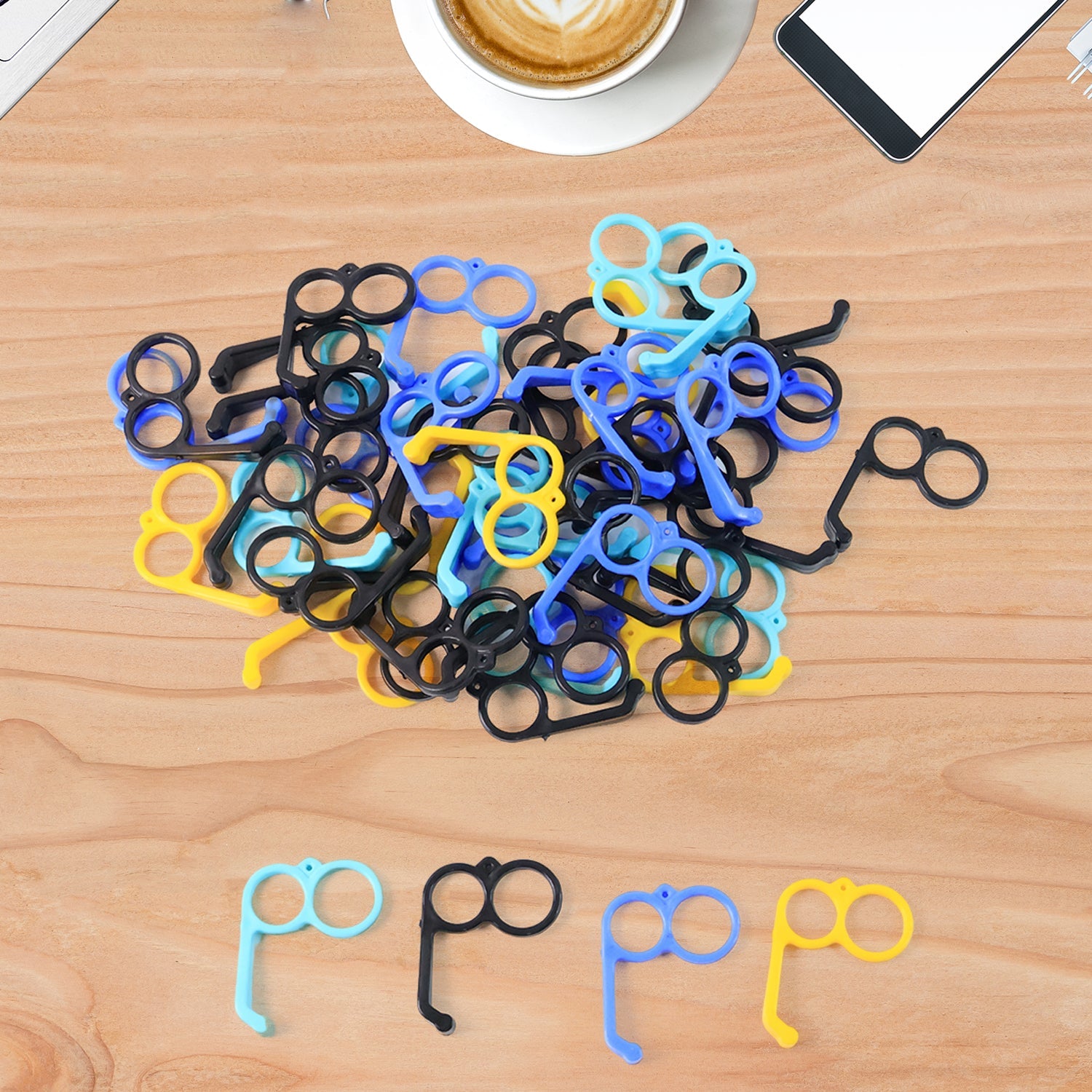 Plastic Hand Mobile Stand (Mix Color / 50 Pc) Plastic Hand Mobile Stand (Mix Color / 50 Pc)